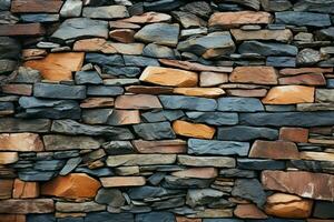 AI generated Aesthetic richness Vibrant patterns and textures embellish the stone walls photo