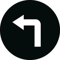 road sign icon in Flat outline style different directions isolated on Bended arrow, turning, zig zag, crossroads navigation arrows. Driving direction mark, vector for apps, web