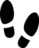 huellas humano icono en plano silueta, aislado en zapato suelas impresión botas, bebé, hombre, mujer pie impresión huella impresión icono descalzo. vector para aplicaciones, sitio web