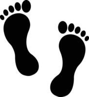 huellas humano icono en plano silueta, aislado en zapato suelas impresión botas, bebé, hombre, mujer pie impresión huella impresión icono descalzo. vector para aplicaciones, sitio web