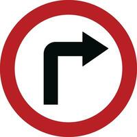 road sign icon in Flat outline style different directions isolated on Bended arrow, turning, zig zag, crossroads navigation arrows. Driving direction mark, vector for apps, web