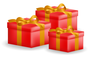 3d realistic gift box png