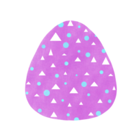 Watercolor Easter eggs illustration png