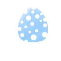 Watercolor Easter eggs illustration png