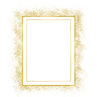 cadre doré carré png