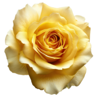 AI generated Yellow Rose on isolated background png