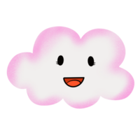 The pink cloud png image for kid or love concept