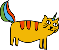 The cat drawing image for animal or pet concept png