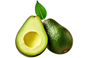 fruit avocado  isolated  With clipping path. png