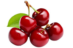 fruit cherry isolated  With clipping path. png