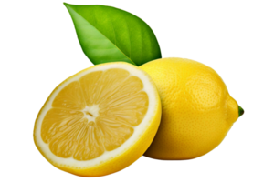 fruit lemon  isolated  With clipping path. png