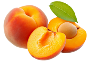 fruit apricot  isolated , With clipping path. png