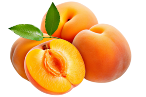 fruit apricot  isolated , With clipping path. png