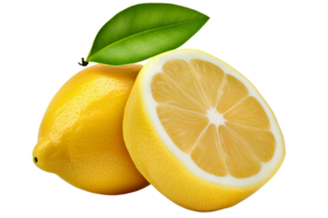 fruit citron isolé avec coupure chemin. png