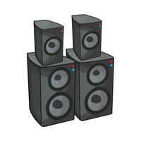 sound system illustration vector