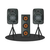 sound system illustration vector