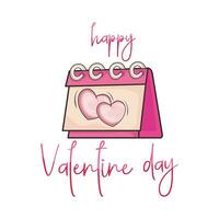 illustration of happy valentines day vector