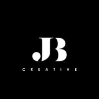 jb letra inicial logo diseño modelo vector ilustración