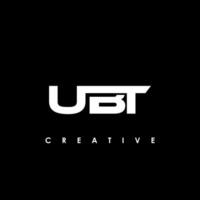 UBT Letter Initial Logo Design Template Vector Illustration