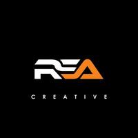 RSA Letter Initial Logo Design Template Vector Illustration