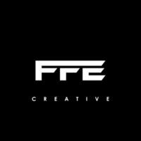 ff letra inicial logo diseño modelo vector ilustración