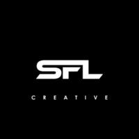 SFL Letter Initial Logo Design Template Vector Illustration