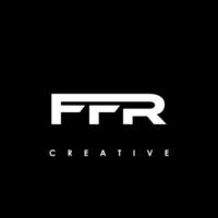 ffr letra inicial logo diseño modelo vector ilustración