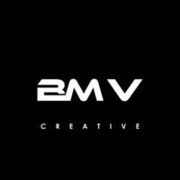 bmv letra inicial logo diseño modelo vector ilustración