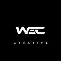 wgc letra inicial logo diseño modelo vector ilustración