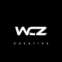 wcz letra inicial logo diseño modelo vector ilustración