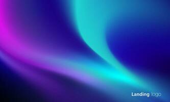 Gradient abstract backgrounds of northern lights. aurora borealis sky. soft tender purple, green, pink and blue gradients for app, web design, webpages, banners, greeting cards. vector design.