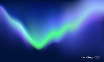 Gradient abstract backgrounds of northern lights. aurora borealis sky. soft tender purple, green and blue gradients for app, web design, webpages, banners, greeting cards. vector design.