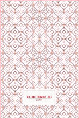 creative pattern of multiple rhombus line and hexagon