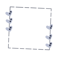 Line doodle frame png