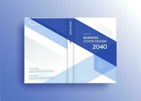 Brochure template layout, cover design annual report, magazine, flyer in A4 with blue wavy lines for business, education, advertisement. Vector illustration.