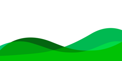 abstract green waves border png