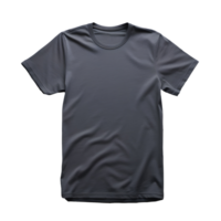 AI generated Black clean t-shirt without background. Ready for mockup. Transparent PNG inside