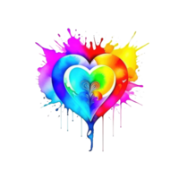 Love and pride photo design png
