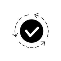 update concept line icon. Simple element illustration. update concept outline symbol design. vector