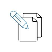 compose concept line icon. Simple element illustration. compose concept outline symbol design. vector