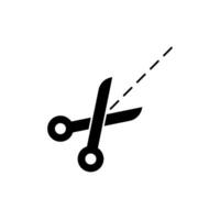 cut concept line icon. Simple element illustration. cut concept outline symbol design. vector