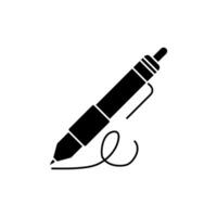 pen concept line icon. Simple element illustration. pen concept outline symbol design. vector