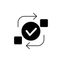 replace concept line icon. Simple element illustration. replace concept outline symbol design. vector