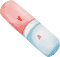 a pill with a heart on it png