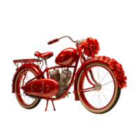 ai gerado exibindo uma 3d miniatura cruzador bicicleta png