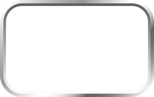 Silver Metal Border Frame png