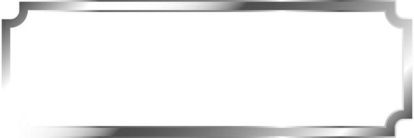 Silver Metal Border Frame png