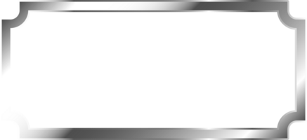 Silver Metal Border Frame png