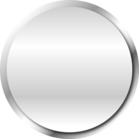 Silber Metall Rahmen png