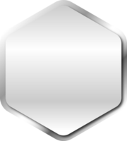 Silber Metall Rahmen png